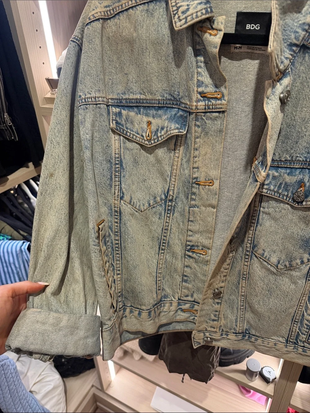 BDG Light Wash Blue Denim Jean Jacket